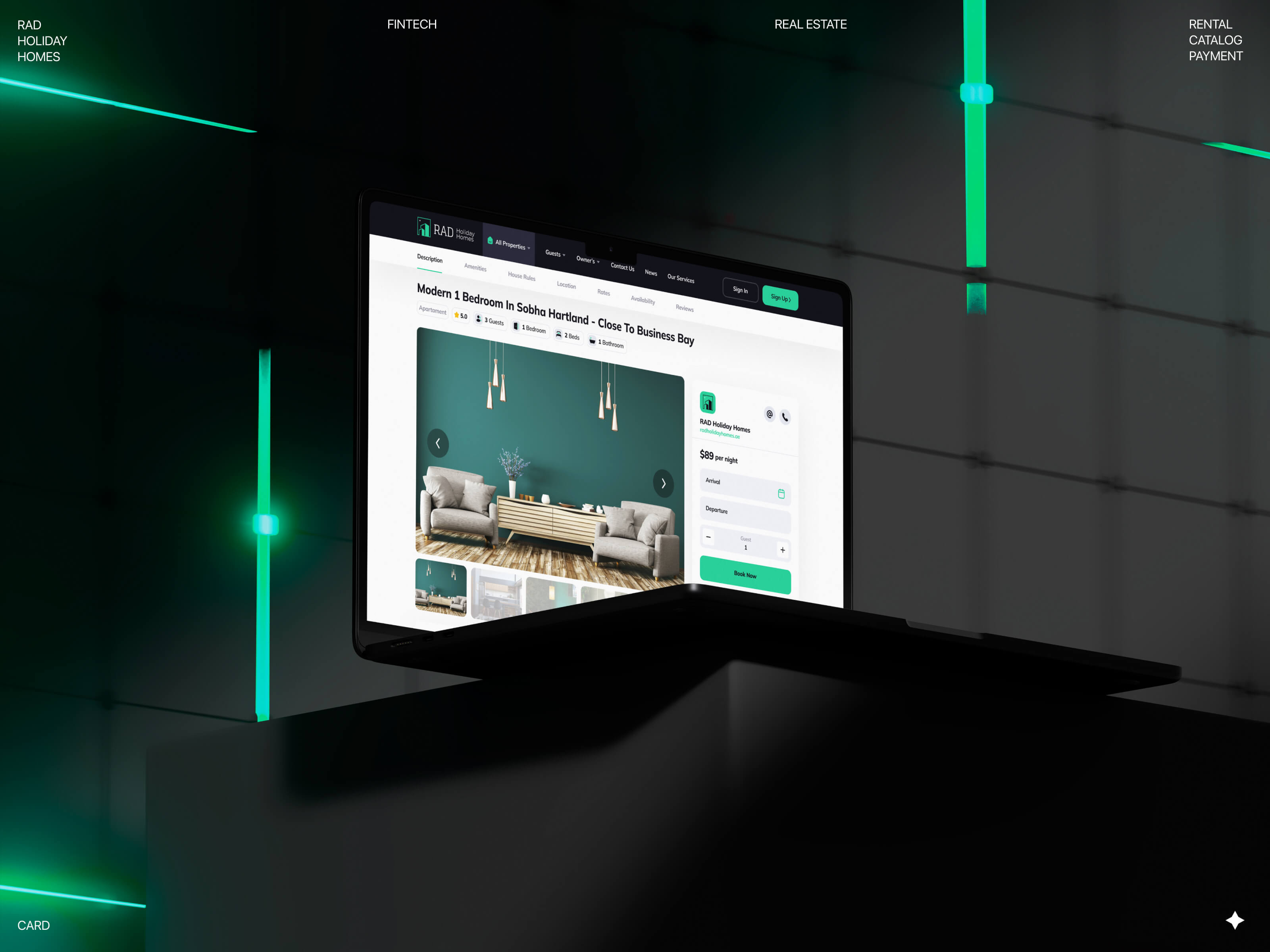 RAD® Ecosystem: Detail Page apartment business corporate ecommerce app factory finance financial assistant investment landing page management payment platform product design property real estate agency residance service ui visual design web design website design