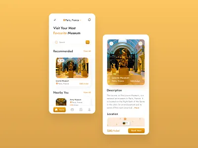 Museum App Design app app design design figam design figma images typography ui ui design ui inspiration ux ux design ux inspiration uxui