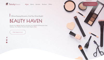 Beauty Haven - Salon Web UI beauty ui web