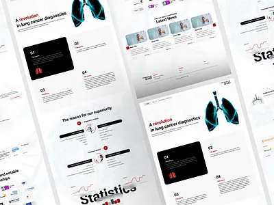 Revolutionary Lung AI artificialintelligence figmadesign healthtech innovationinhealthcare intractiondesign lungcancerdiagnostics medicalai medicalimaging revolutionarytech reward statistics websitedesign
