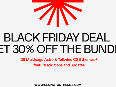 Last deal of the year on Lexington. blackfriday deal tailwind