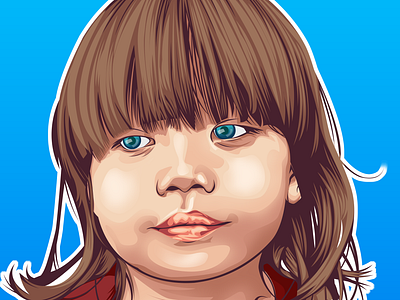 My son, his name is Arka. but I call him Masbumbul adobe photoshop photo tracing vector vexel