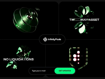 InfinityPools - BentoGrids 3d 4d cinema cryptocurrency ethereum infinity no liquidations pools trade usd usdc