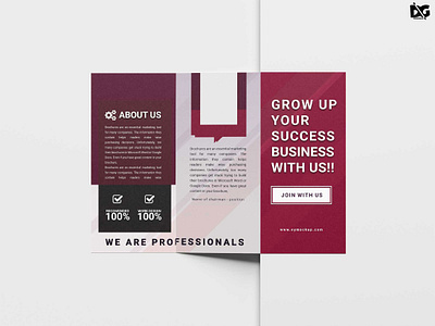 Advanced Trifold Brochure Design Template graphic folks graphic folks logo graphic folks mockup graphic folks template