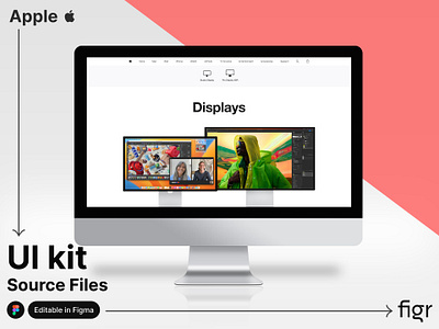 Apple Web UI (Recreated) apple branding design editable figma free imac iphone kit macbook mockup product redesign template ui ui kit ui ux web app web design website