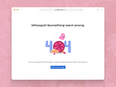 404 Error 404 animation bootstrap branding css dribble empty state error ghost graphic design html logo motion graphics no page no page found pink ui wordpress