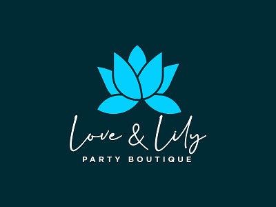 Love and lily logo design 3d animation boutique logo lily flower brand design branding branding design design graphic design illustration illustrator logo logo design motion graphics ui