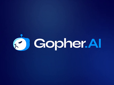 Gopher AI - Logo Animation ai animation branding dynamic logo logo animation logotype motion graphics startup tech transition