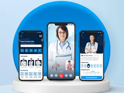 Avita Healthcare Solution Mobile App animation branding ui