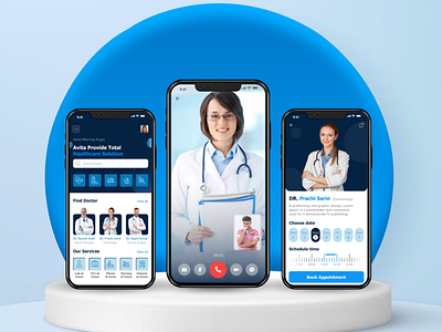 Avita Healthcare Solution Mobile App animation branding ui