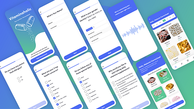 Vitamin Management App UI Design .app ui design medical app tablet app uiux design vitamin app