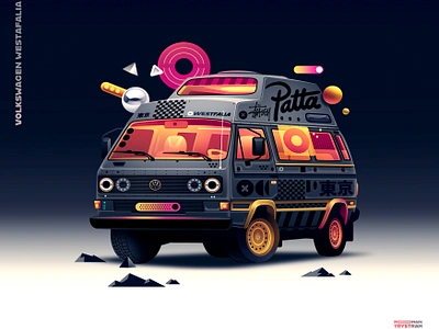 Patta van car cool illustration patta van vehicle