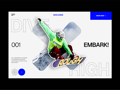 Snowboarding with our sleek and dynamic website header advanture bold typography clean design header headerinspiration inspiration landingpage modern design pixavail studio ridethedesignwave snowboardadventures snowboarding ui design ux design webdesign website websitedesign