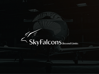 SkyFalcons | Logo aircraft amman aviation beyondlimits branding business jet creativology embraer falcon 10x gulfstream jet jordan luxury aircraft mohdnourshahen private jet skyfalcons