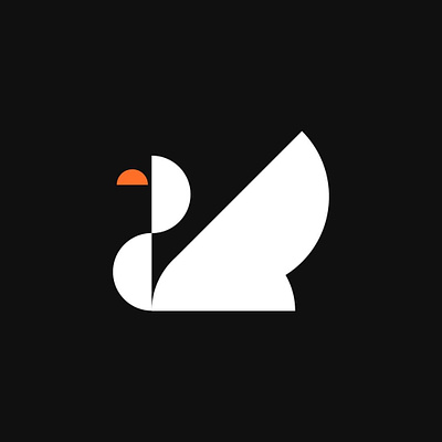 Swan animal beautiful beauty bird cosmetic geometric geometry logo simple swan