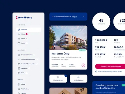 Crowdberry — real estate animation real estate ui ui animation ux web webdesign