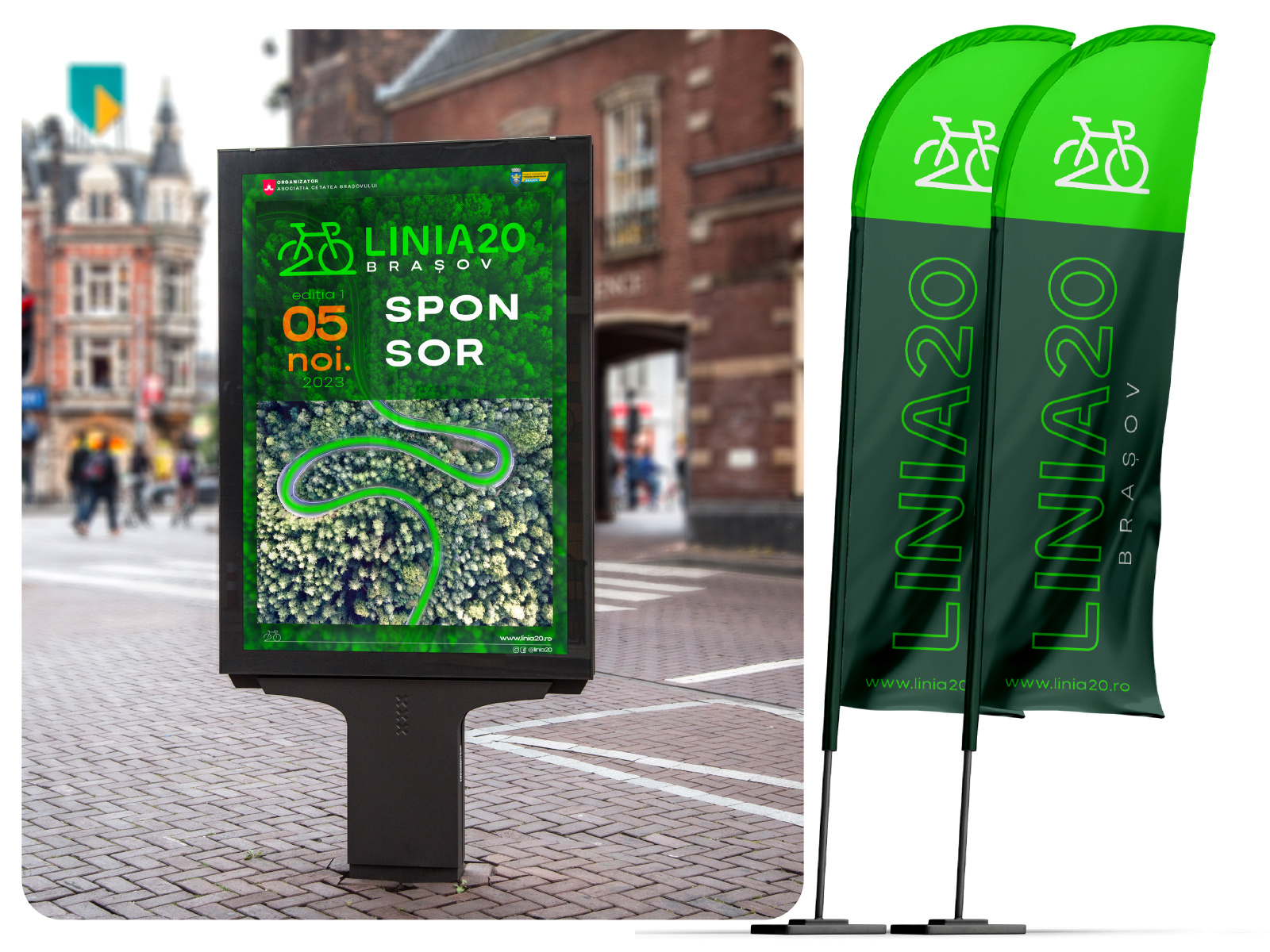 Linia 20 - Line 20 - Road cycling race by Alex Seciu on Dribbble