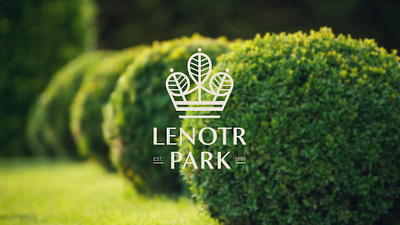 Lenotr Park / Visual identity development crown elegant green king landscape park tree