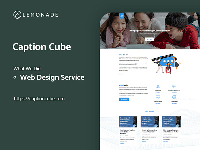 Caption Cube corporatewebsite wordpress