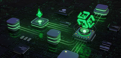 Kucoin Community Chain after effect blender block chain circuit cpu green light resistance science and technology