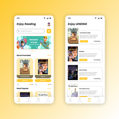 Book Mobile App For Kids dailyui figma mobileapp ui uidesign uiux ux uxdesign