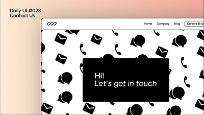 Daily UI #028 - Contact Page daily ui logo motion graphics ui ux