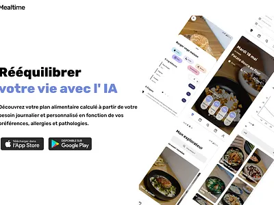 Mealtime Siteweb design graphisme mealtime site siteweb ui ux web