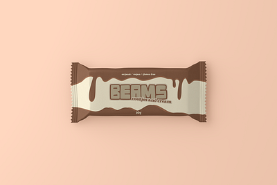 BEAMS bar beams branding chocolate design graphic design illustration logo nutrition product protein typography vector