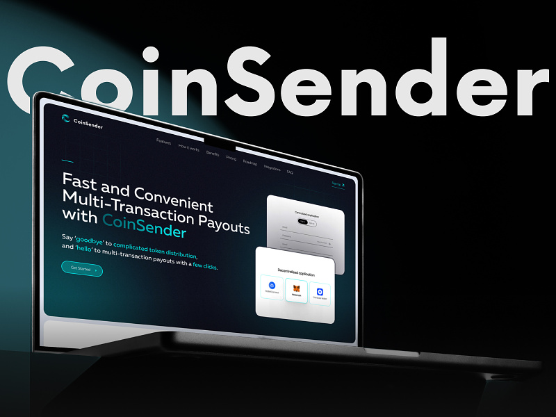 UX\UI design and WordPress development for CoinSender crypto cryptocurrency design interface nft payments platform public website secure transactions ui user experience user friendly uxui webdesign website