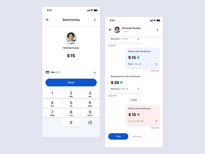 Payment App UI app app design banking clean design finance fintech graphic design minimal mobile money app payment app product design ui ux
