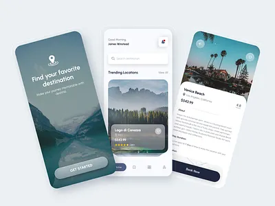 Travel Place App Design animation app appdesign appui appux branding mobileapp prototypes ui ux wireframes