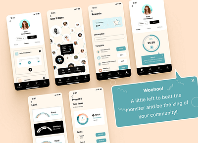 ProRew Rewarding- Productivity App Case Study app branding design illustration ui ux