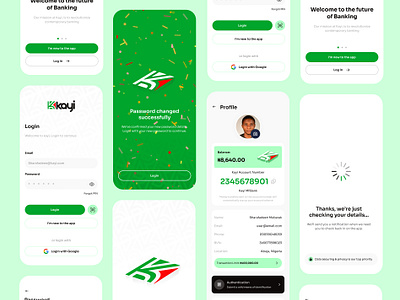 Kayi MFBank app dashboard design finance mfbank mobile product design uiux
