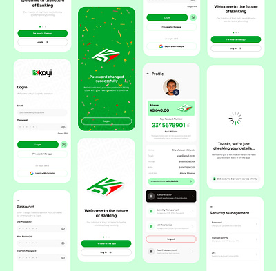 Kayi MFBank app dashboard design finance mfbank mobile product design uiux
