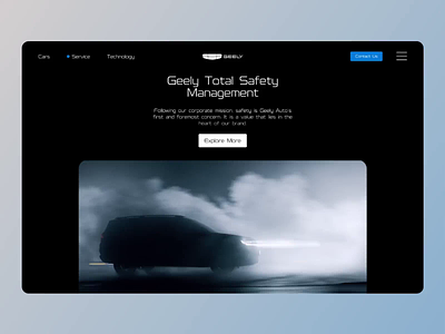 Geely - Electric cars Website animation auto battery blocks electric car electro hero landing page saas startup tesla vehicle web webdesign website