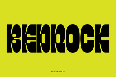 Bedrock Display Font all caps cartoon font comic contemporary display font font playful sans serif font title title font vintage font