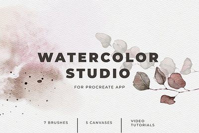 Procreate Watercolor Brushes & Paper apple pencil brushes for procreate ipad watercolor procreate brush bundle procreate brush set procreate brushes procreate tutorial procreate watercolor realistic painting watercolor brush set watercolor studio