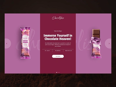 Chocolate Bar Product Presentation Template for WordPress animation chocobar chocolate cleanui colors hero image presentation product slider slider plugin slider revolution template ui wordpress wordpress slider