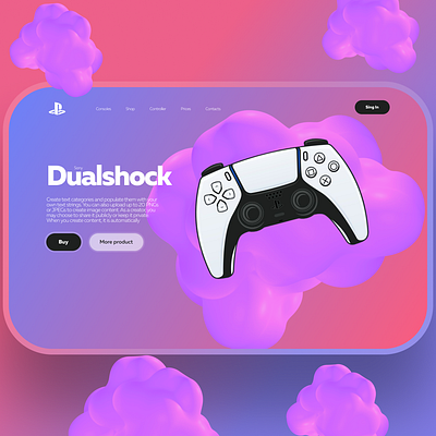 Dualshock 3d animation app branding bytton design graphic design logo motion graphics ui ux uxui uxui design