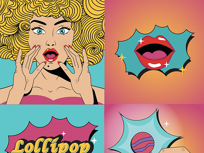 Lollipop illustration adobe creative creator design designer graphic graphic design illustration illustrator nostalgic retro vector visual design