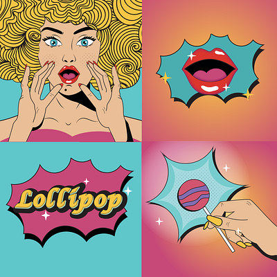 Lollipop illustration adobe creative creator design designer graphic graphic design illustration illustrator nostalgic retro vector visual design