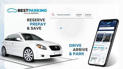 Best Parking App🚗 app branding design graphic design illustration logo typography ui ux vector