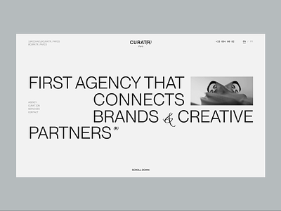 First screen for marketing agency marketing marketing agency motion motion design premium design ui uiux ux web web production webdesign website wed designer