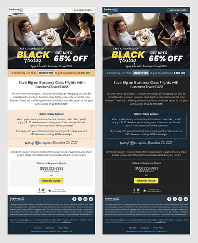 Business Travel 365 - Black Friday Email template branding email graphic design illustration vector