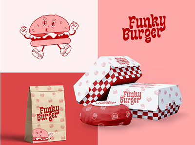 Brand identity: Burger Shop brandidentity branding burger design fast food graphic design logo logo design mockup packaging pittogramma