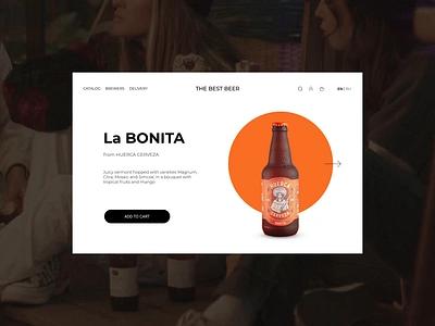 THE BEST BEER animation design graphic design motion ui web website