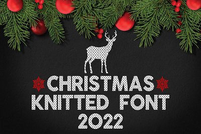 Christmas Knitted Font bash