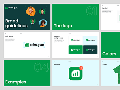 eSIM.guru Brandbook brand book brand guidelines brandbook branding esim guidelines logo type logo types logotype logotypes