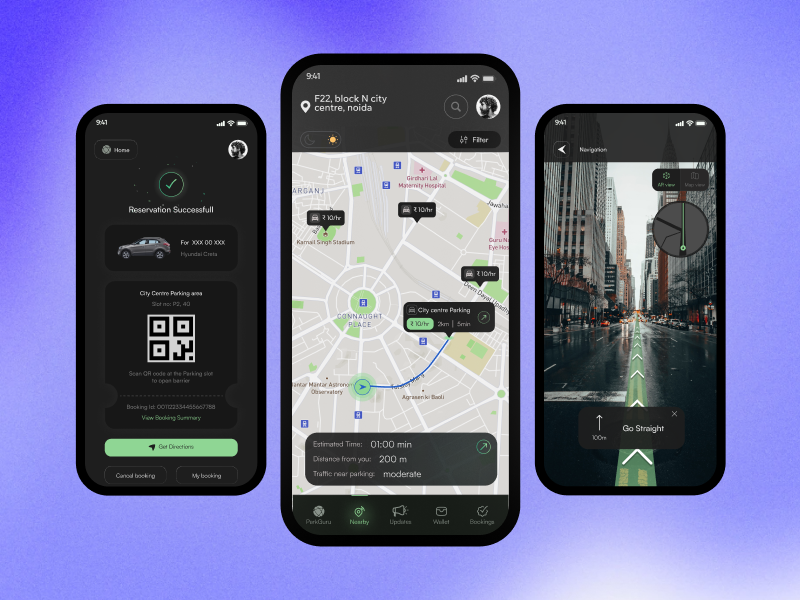 Park Smarter with Parkingo app design branding graphic design mobile application design parking prototyping ui ui design ui ux user personas user research ux design wireframing