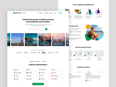 eSIM.guru Website design web webdesign webflow website